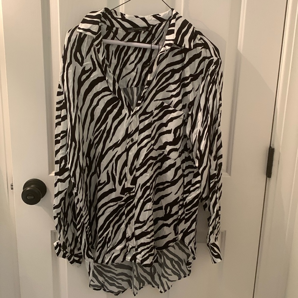 Zebra print blouse